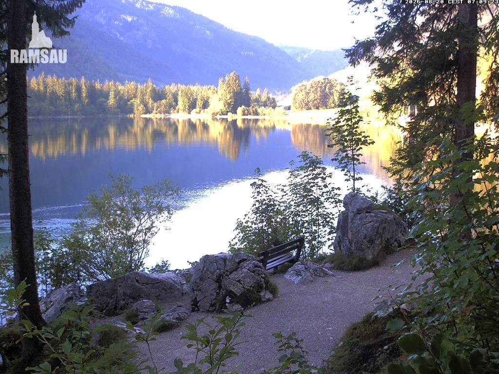 Archiv Foto Webcam Luitpoldweg am Hintersee in Ramsau bei Berchtesgaden