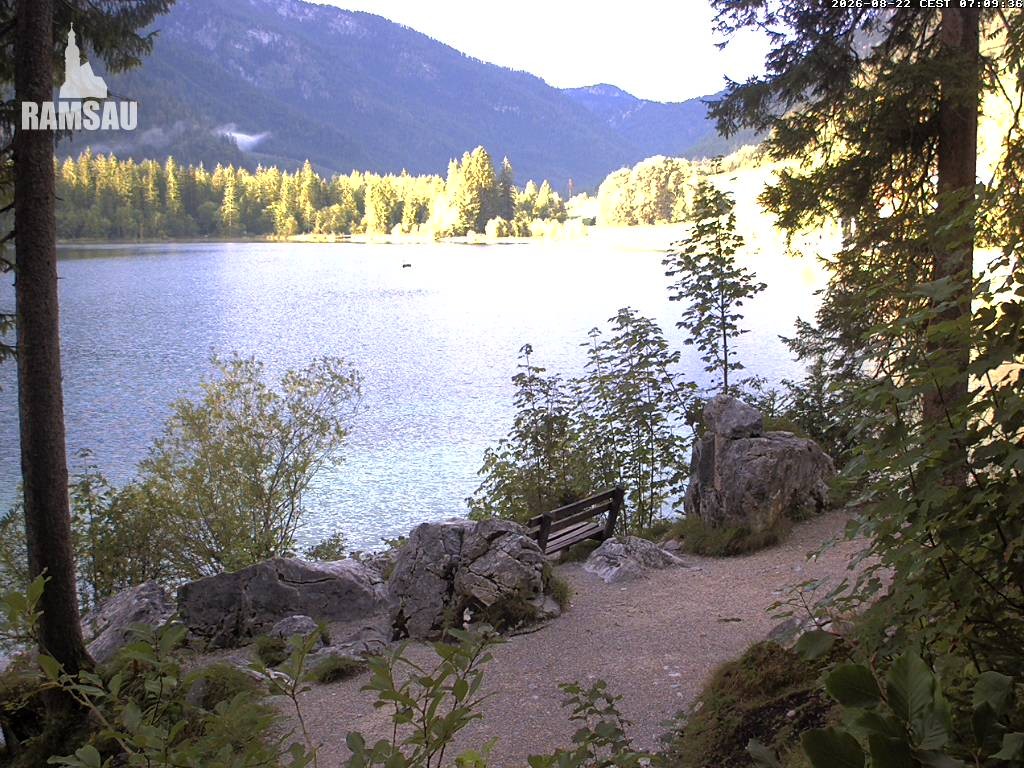 Archiv Foto Webcam Luitpoldweg am Hintersee in Ramsau bei Berchtesgaden