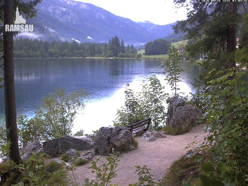 Archiv Foto Webcam Luitpoldweg am Hintersee in Ramsau bei Berchtesgaden