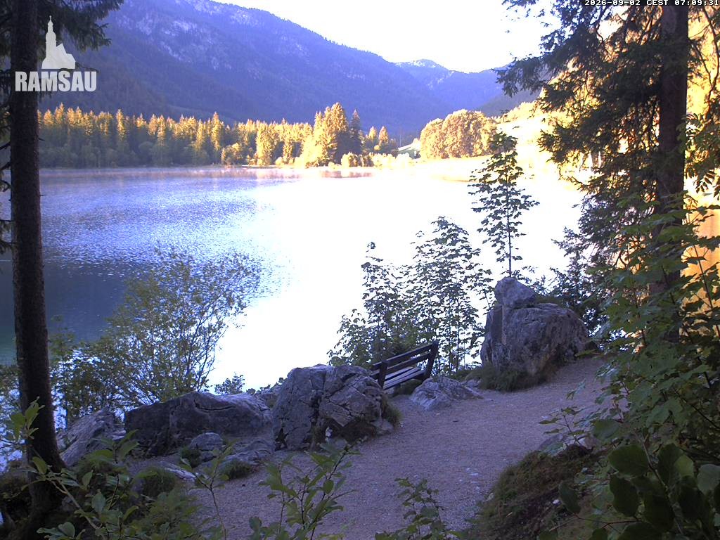 Archiv Foto Webcam Luitpoldweg am Hintersee in Ramsau bei Berchtesgaden
