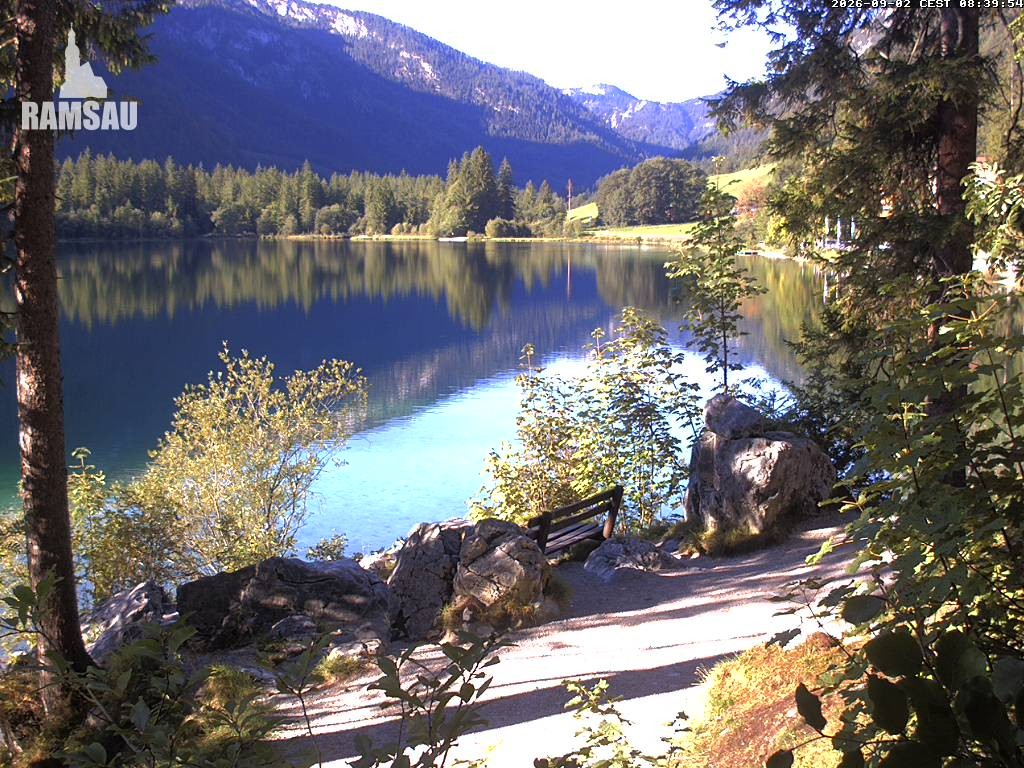 Archiv Foto Webcam Luitpoldweg am Hintersee in Ramsau bei Berchtesgaden