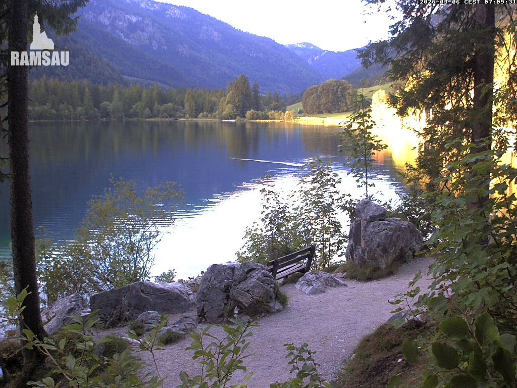 Archiv Foto Webcam Luitpoldweg am Hintersee in Ramsau bei Berchtesgaden