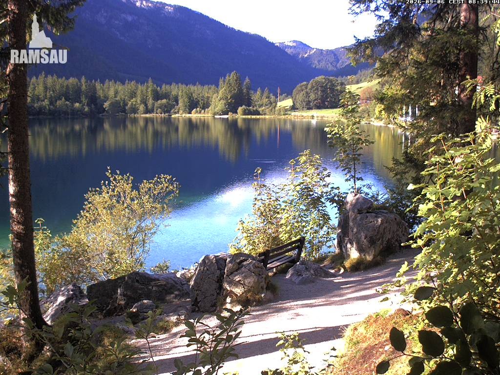 Archiv Foto Webcam Luitpoldweg am Hintersee in Ramsau bei Berchtesgaden
