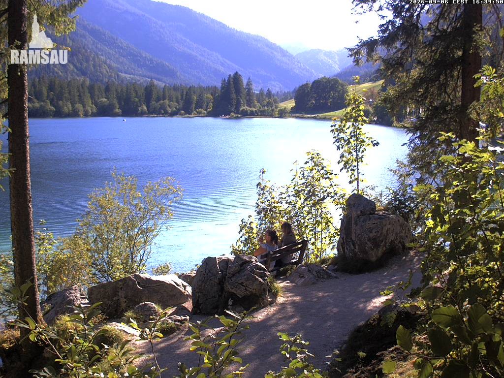 Archiv Foto Webcam Luitpoldweg am Hintersee in Ramsau bei Berchtesgaden