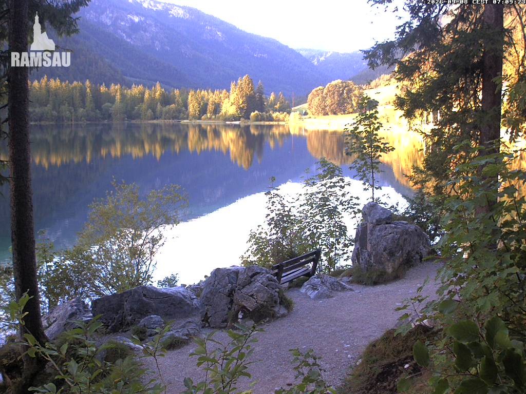 Archiv Foto Webcam Luitpoldweg am Hintersee in Ramsau bei Berchtesgaden
