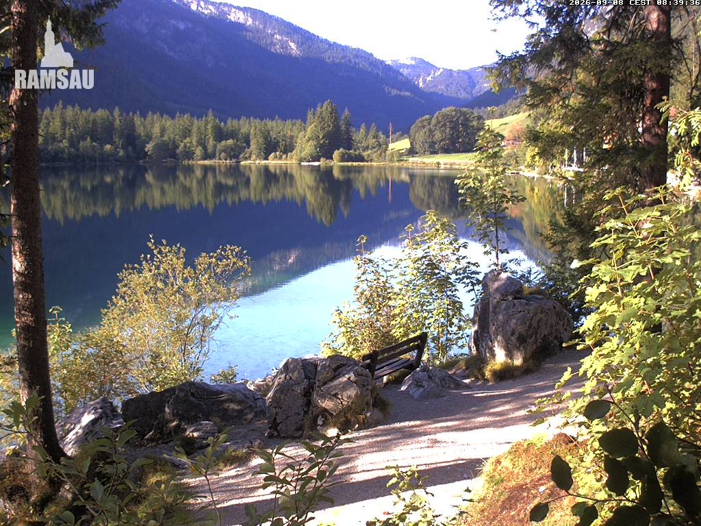 Archiv Foto Webcam Luitpoldweg am Hintersee in Ramsau bei Berchtesgaden