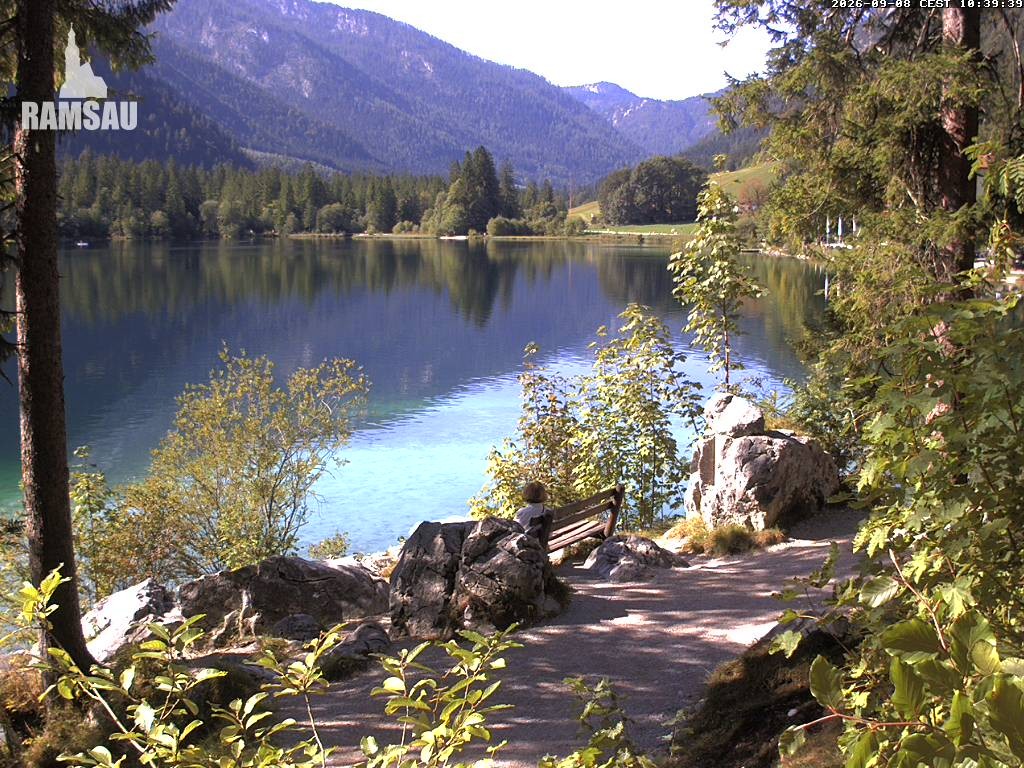 Archiv Foto Webcam Luitpoldweg am Hintersee in Ramsau bei Berchtesgaden