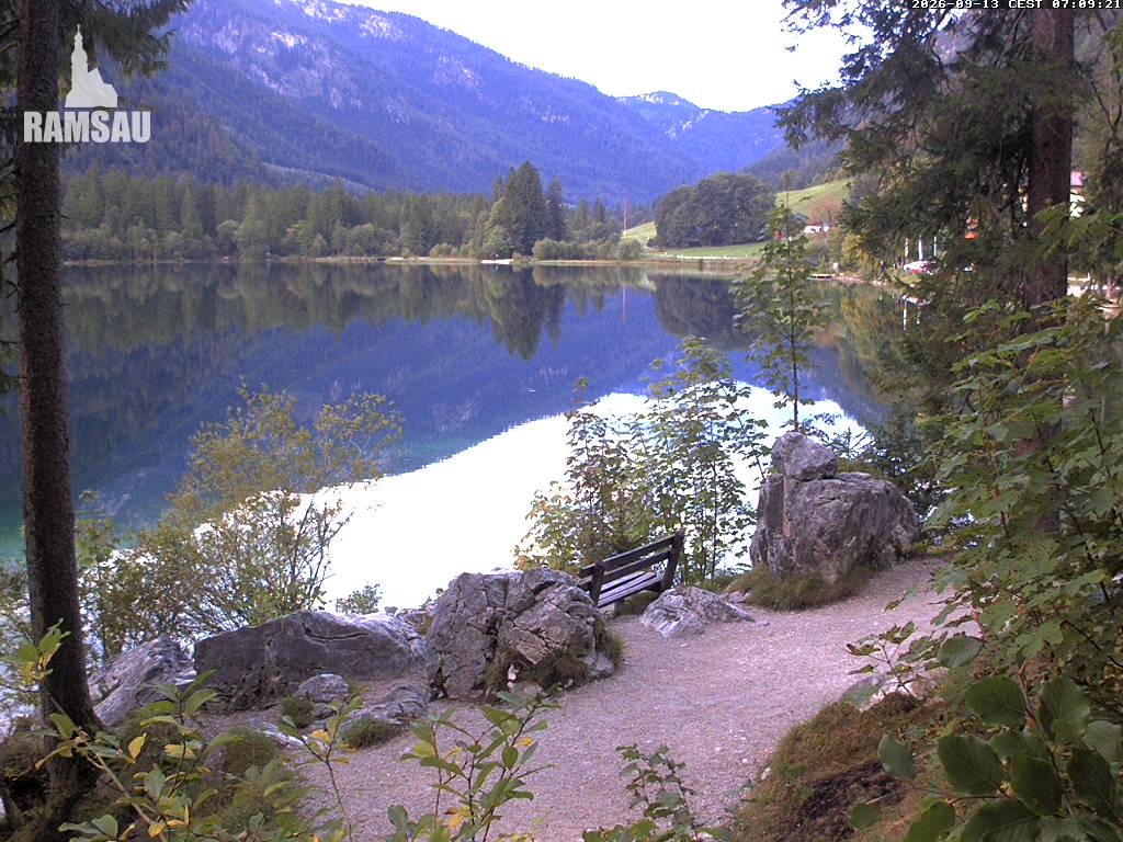 Archiv Foto Webcam Luitpoldweg am Hintersee in Ramsau bei Berchtesgaden