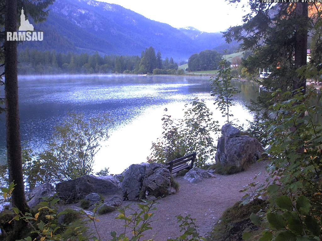 Archiv Foto Webcam Luitpoldweg am Hintersee in Ramsau bei Berchtesgaden