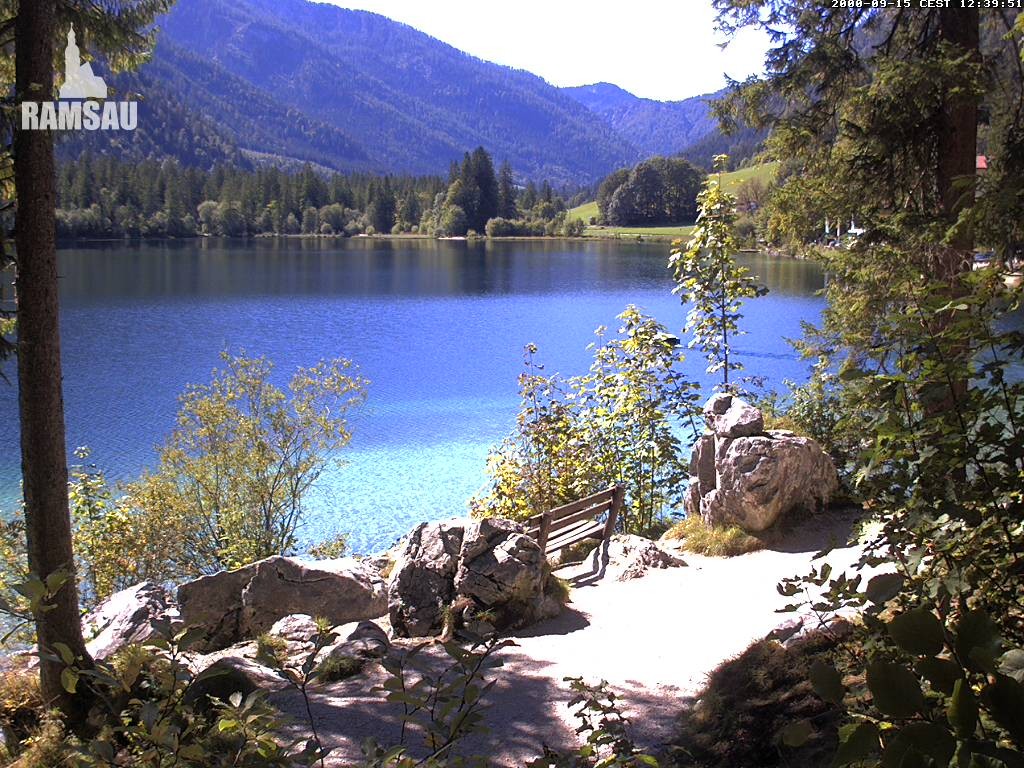 Archiv Foto Webcam Luitpoldweg am Hintersee in Ramsau bei Berchtesgaden