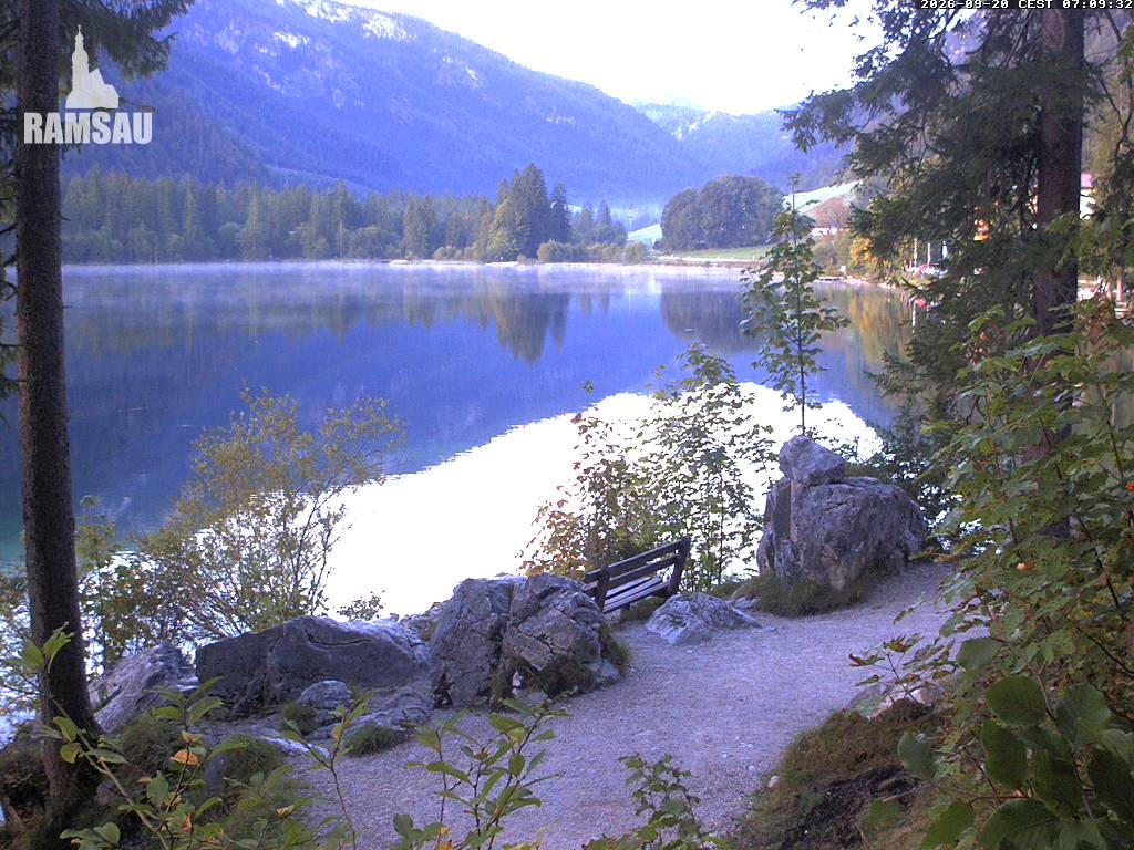 Archiv Foto Webcam Luitpoldweg am Hintersee in Ramsau bei Berchtesgaden