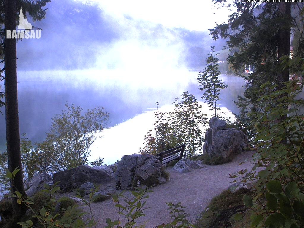 Archiv Foto Webcam Luitpoldweg am Hintersee in Ramsau bei Berchtesgaden