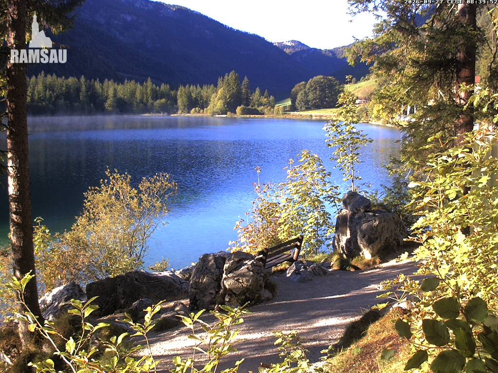 Archiv Foto Webcam Luitpoldweg am Hintersee in Ramsau bei Berchtesgaden