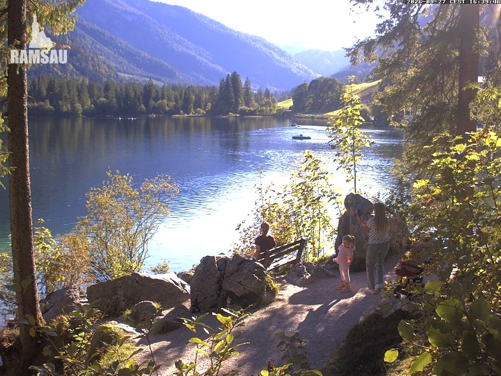 Archiv Foto Webcam Luitpoldweg am Hintersee in Ramsau bei Berchtesgaden