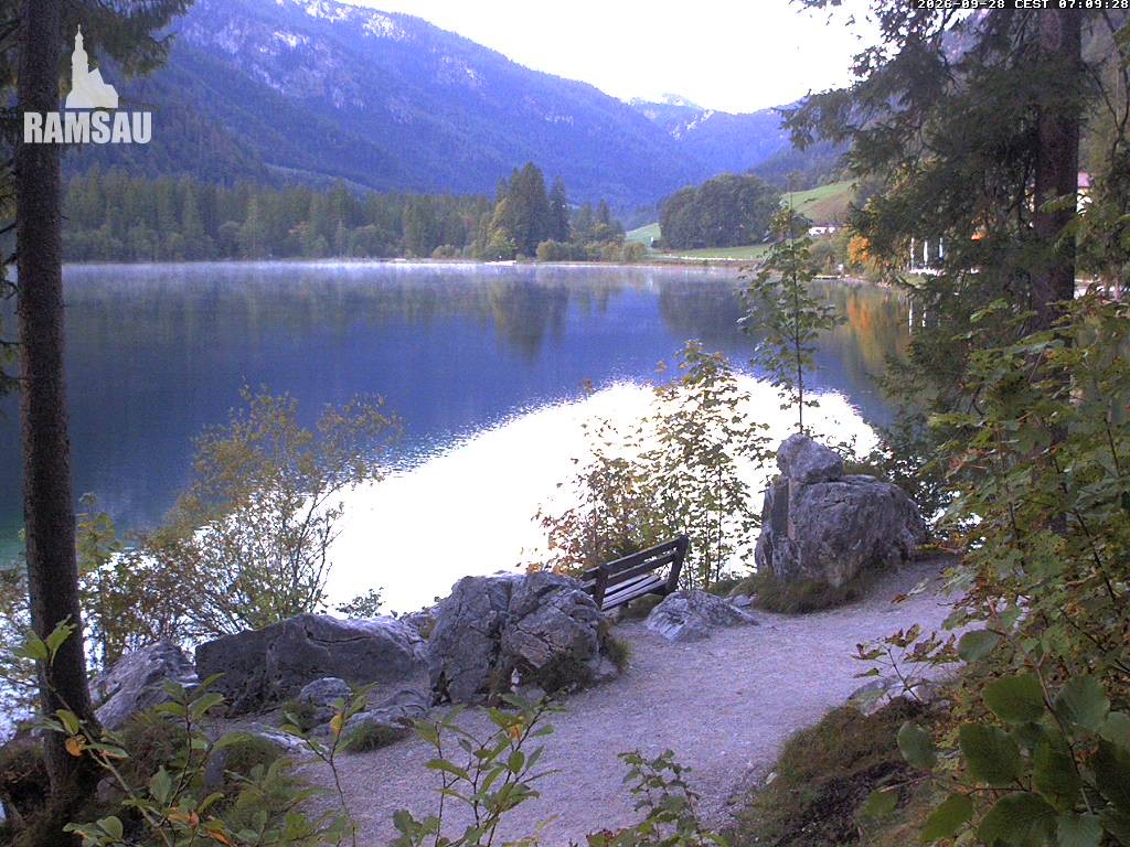 Archiv Foto Webcam Luitpoldweg am Hintersee in Ramsau bei Berchtesgaden