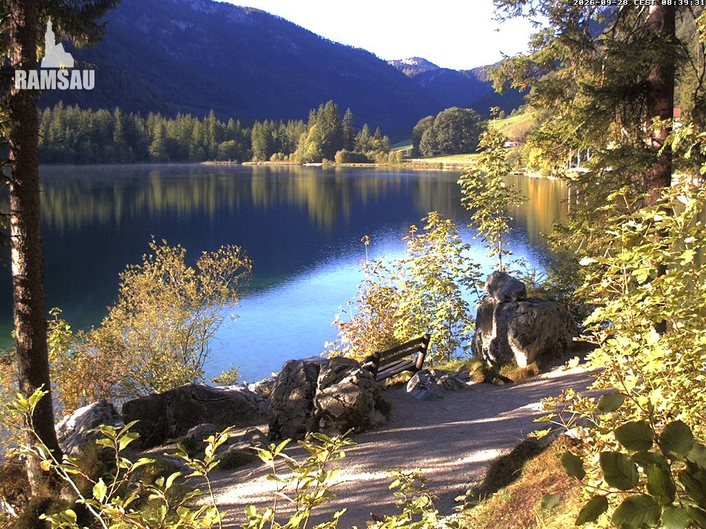 Archiv Foto Webcam Luitpoldweg am Hintersee in Ramsau bei Berchtesgaden