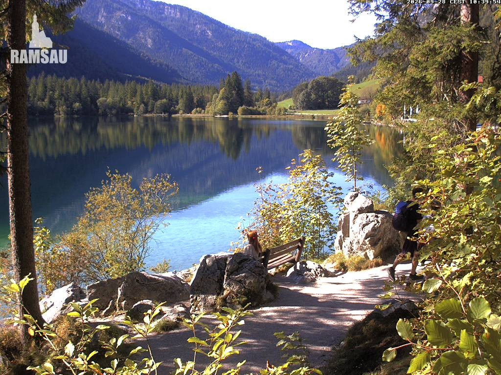 Archiv Foto Webcam Luitpoldweg am Hintersee in Ramsau bei Berchtesgaden
