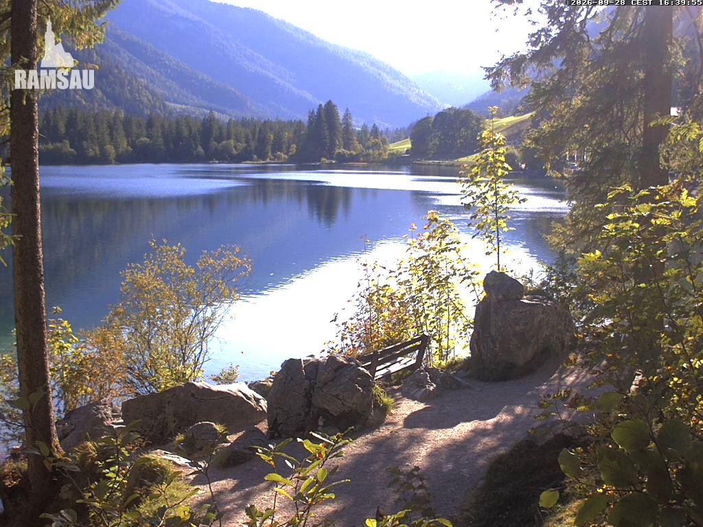 Archiv Foto Webcam Luitpoldweg am Hintersee in Ramsau bei Berchtesgaden