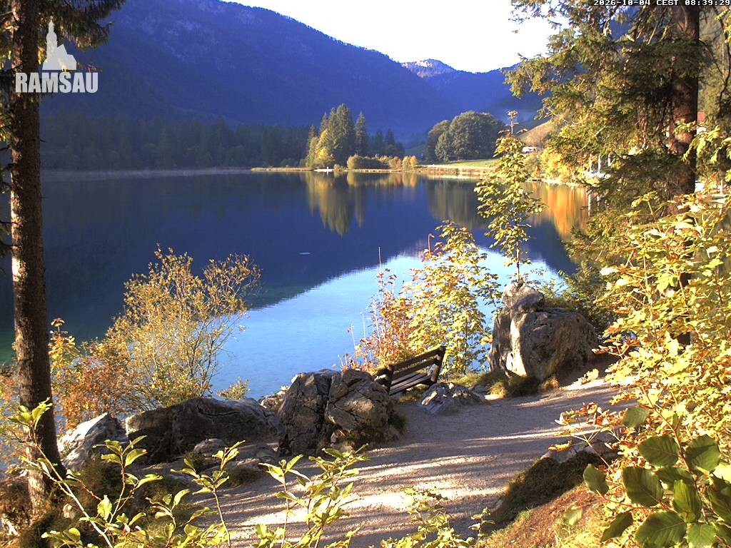 Archiv Foto Webcam Luitpoldweg am Hintersee in Ramsau bei Berchtesgaden
