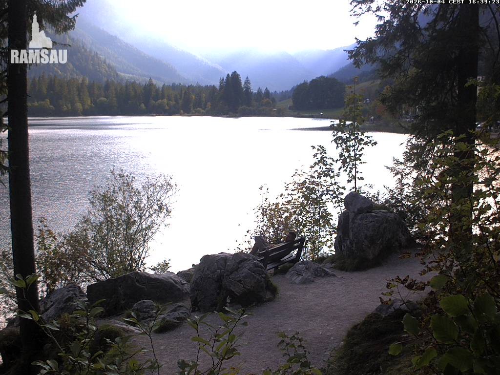 Archiv Foto Webcam Luitpoldweg am Hintersee in Ramsau bei Berchtesgaden