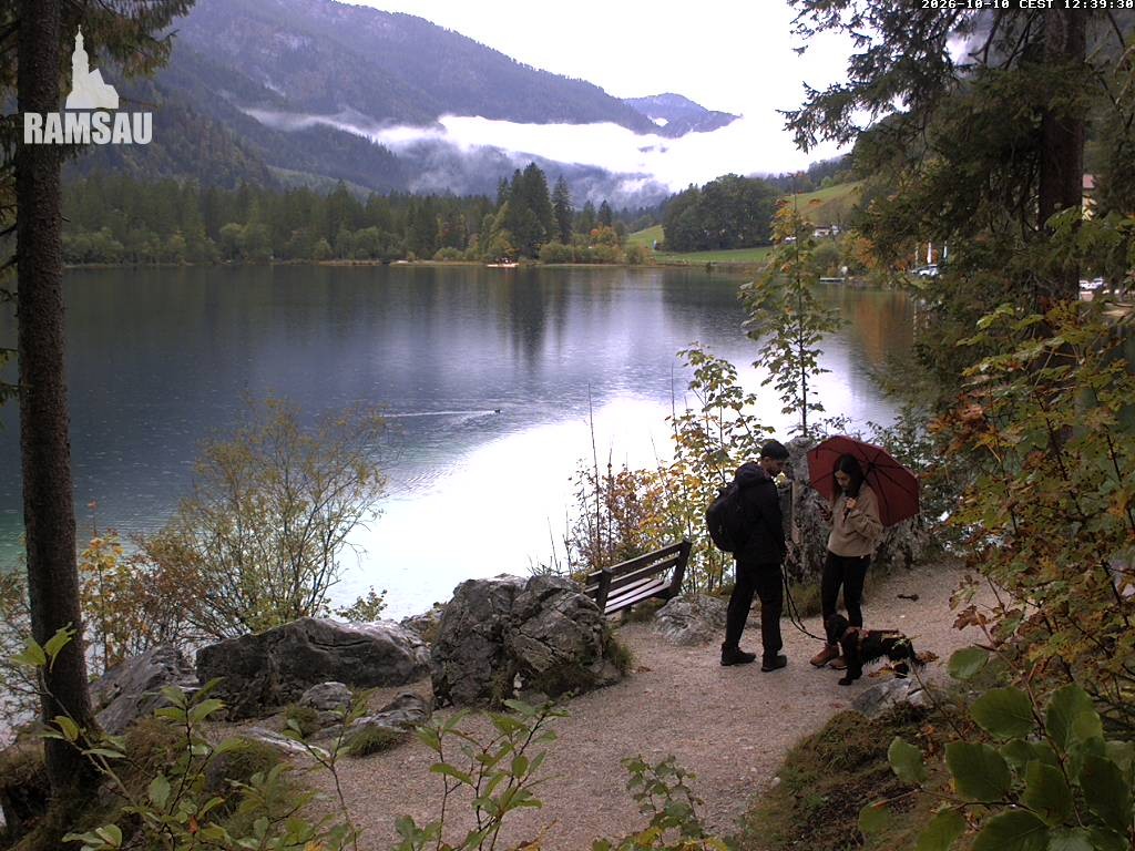 Archiv Foto Webcam Luitpoldweg am Hintersee in Ramsau bei Berchtesgaden