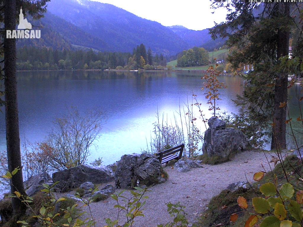 Archiv Foto Webcam Luitpoldweg am Hintersee in Ramsau bei Berchtesgaden