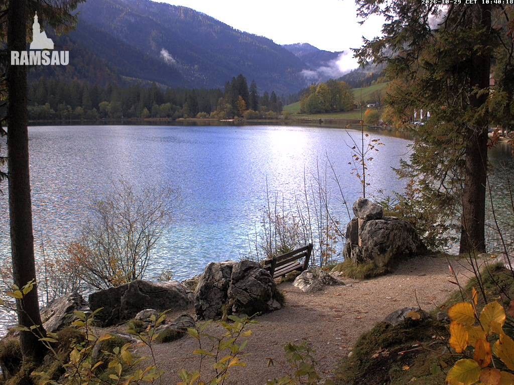 Archiv Foto Webcam Luitpoldweg am Hintersee in Ramsau bei Berchtesgaden