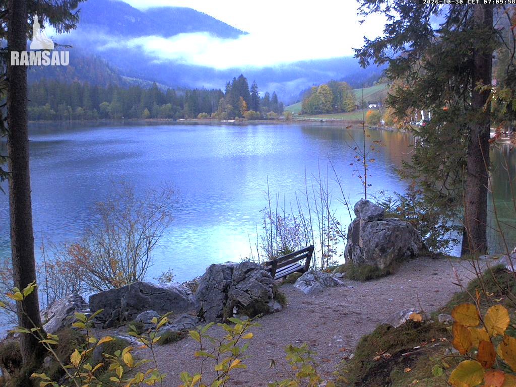Archiv Foto Webcam Luitpoldweg am Hintersee in Ramsau bei Berchtesgaden