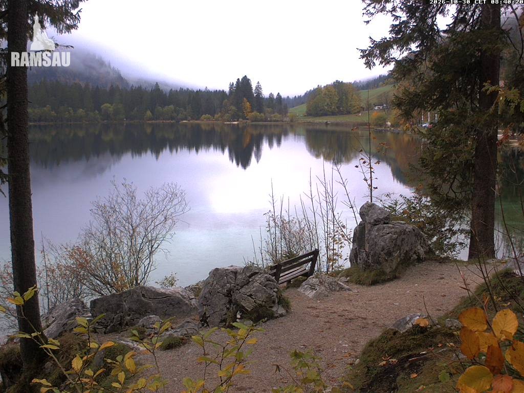 Archiv Foto Webcam Luitpoldweg am Hintersee in Ramsau bei Berchtesgaden