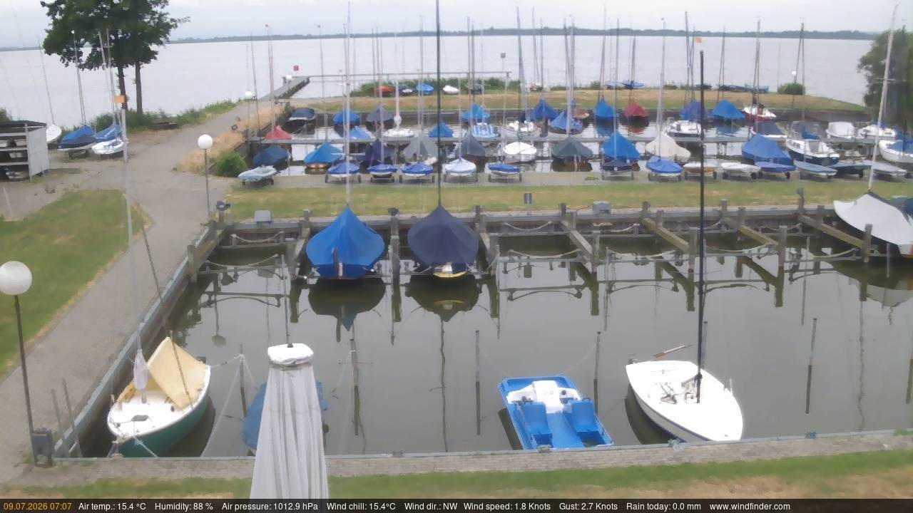 Archiv Foto Webcam Lembruch: Segler-Club Dümmer See