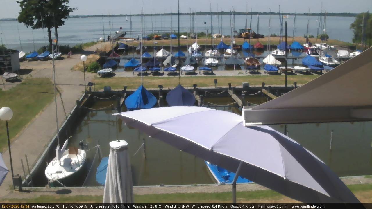 Archiv Foto Webcam Lembruch: Segler-Club Dümmer See