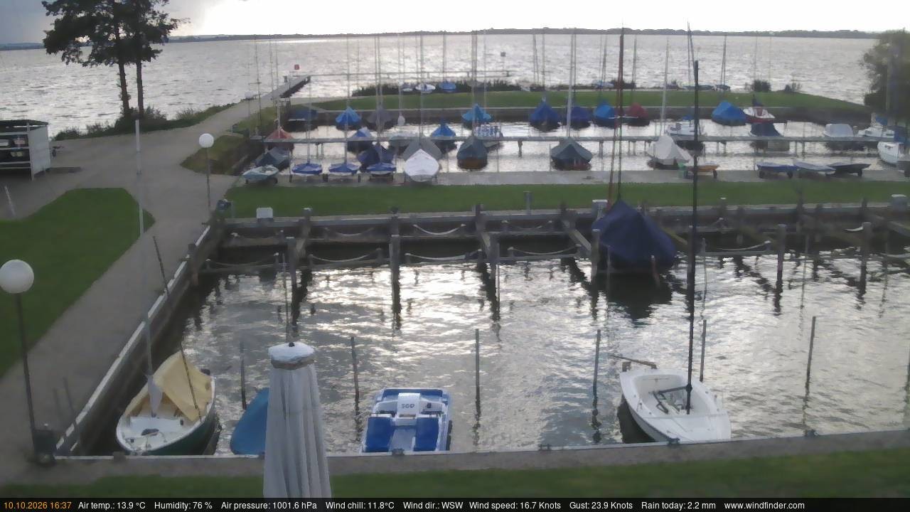 Archived image Webcam Lembruch: View Sailing Club Duemmer