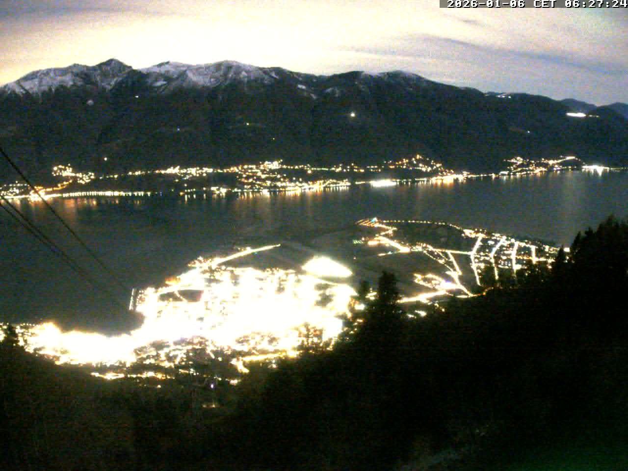 Archiv Foto Webcam Cardada: Blick Seilbahn