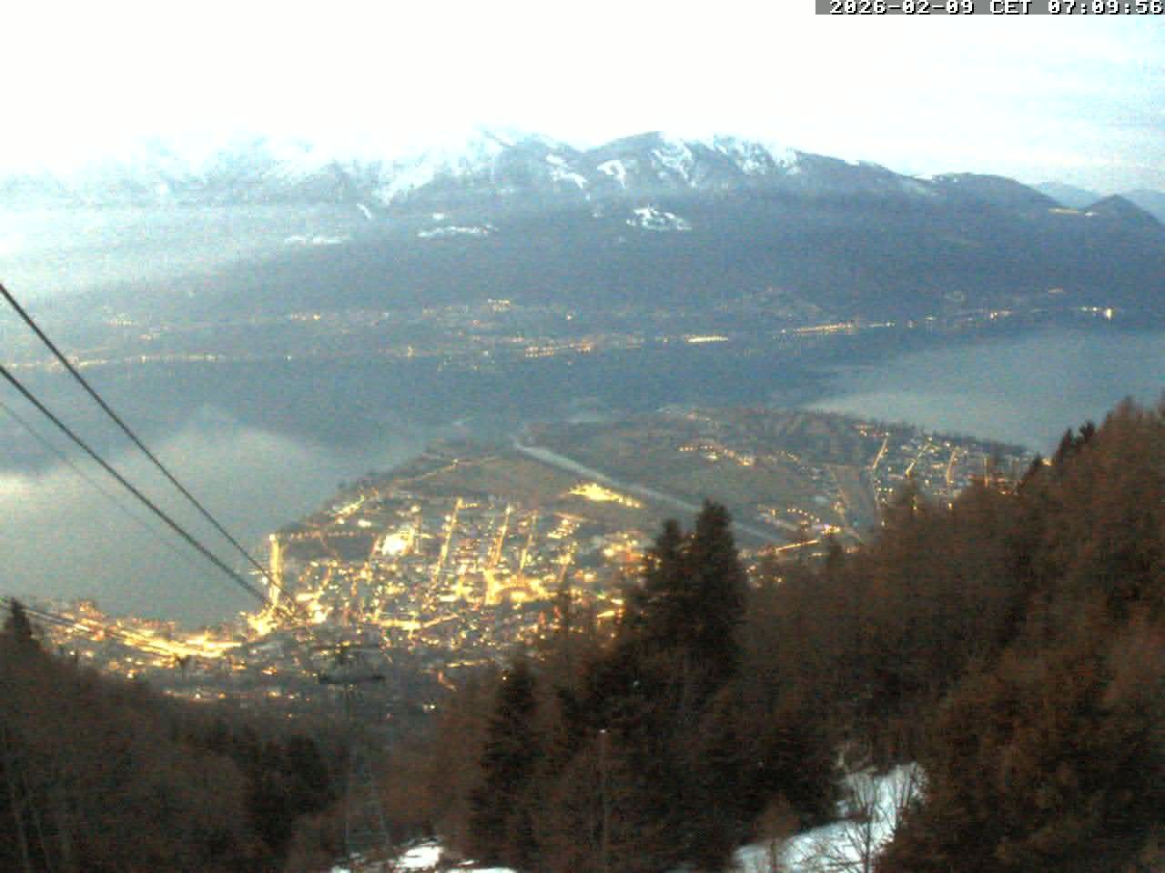 Archiv Foto Webcam Cardada: Blick Seilbahn