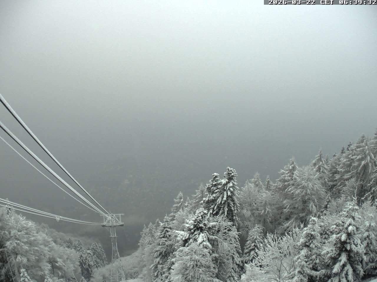 Archiv Foto Webcam Cardada: Blick Seilbahn