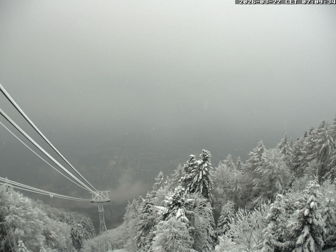 Archiv Foto Webcam Cardada: Blick Seilbahn