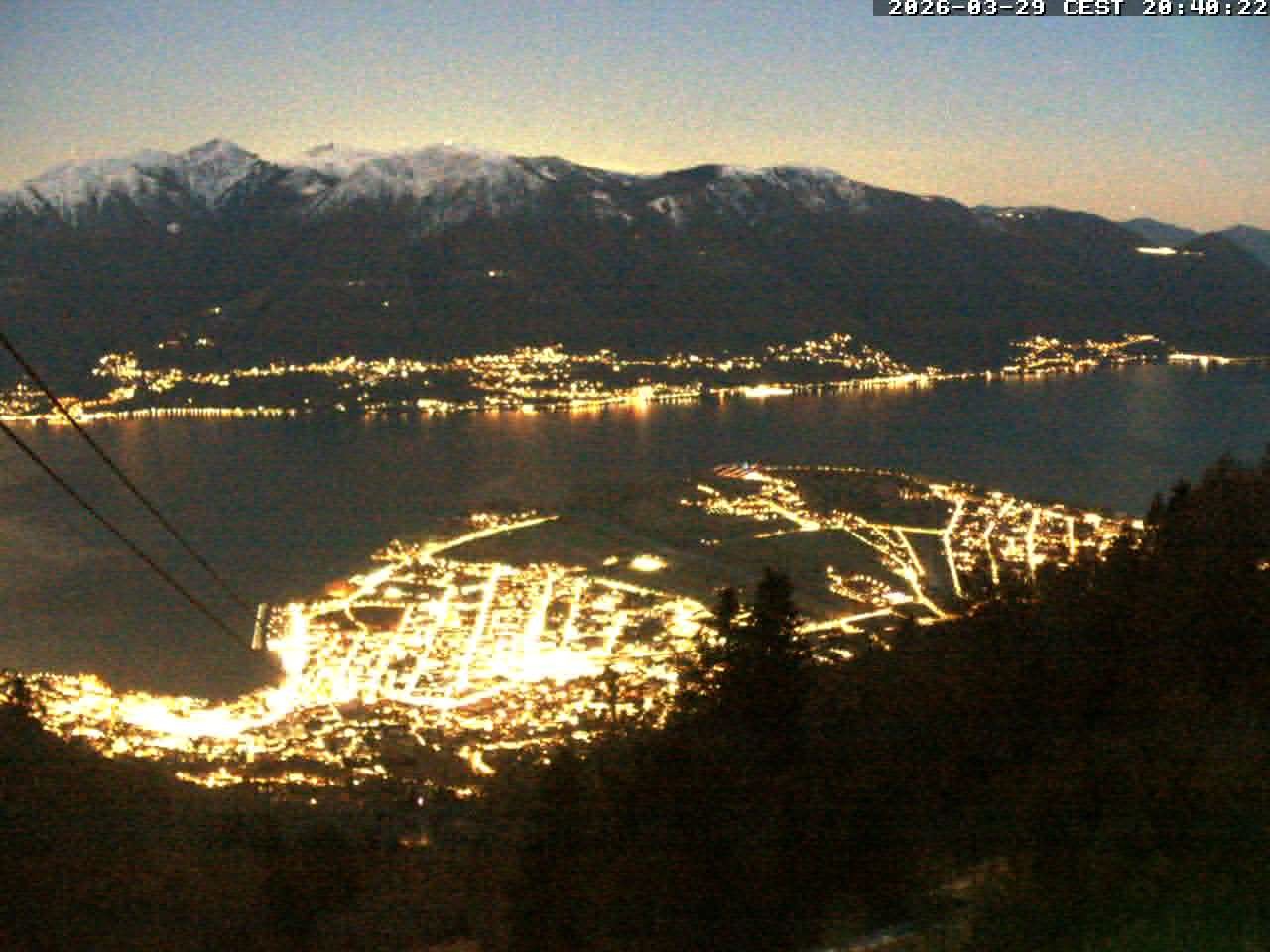 Archiv Foto Webcam Cardada: Blick Seilbahn