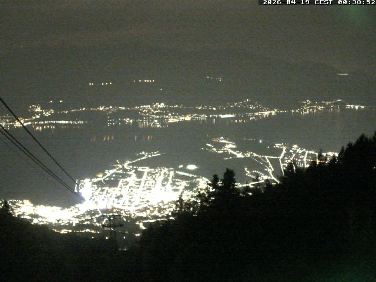 Archiv Foto Webcam Cardada: Blick Seilbahn