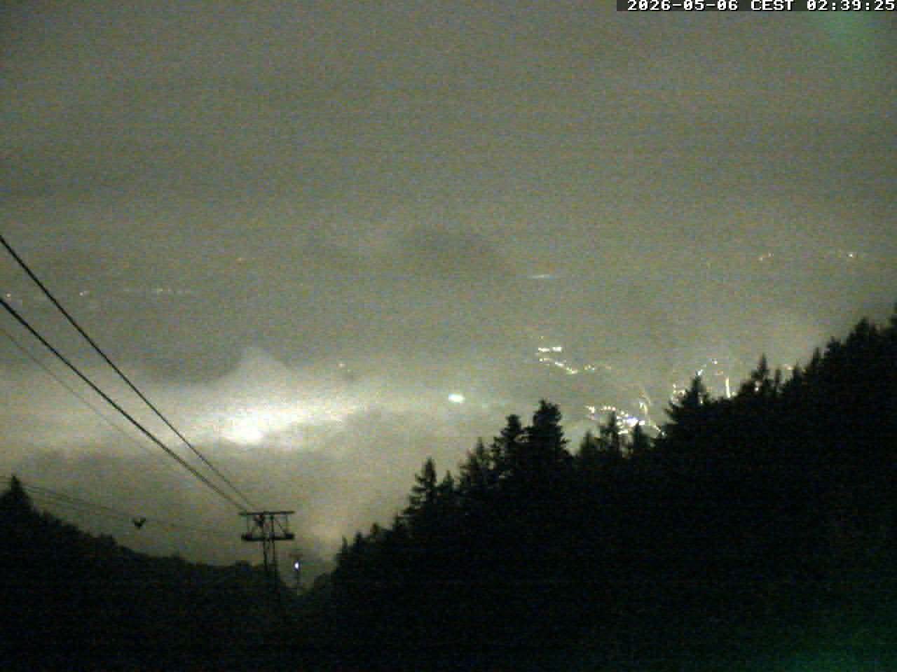 Archiv Foto Webcam Cardada: Blick Seilbahn
