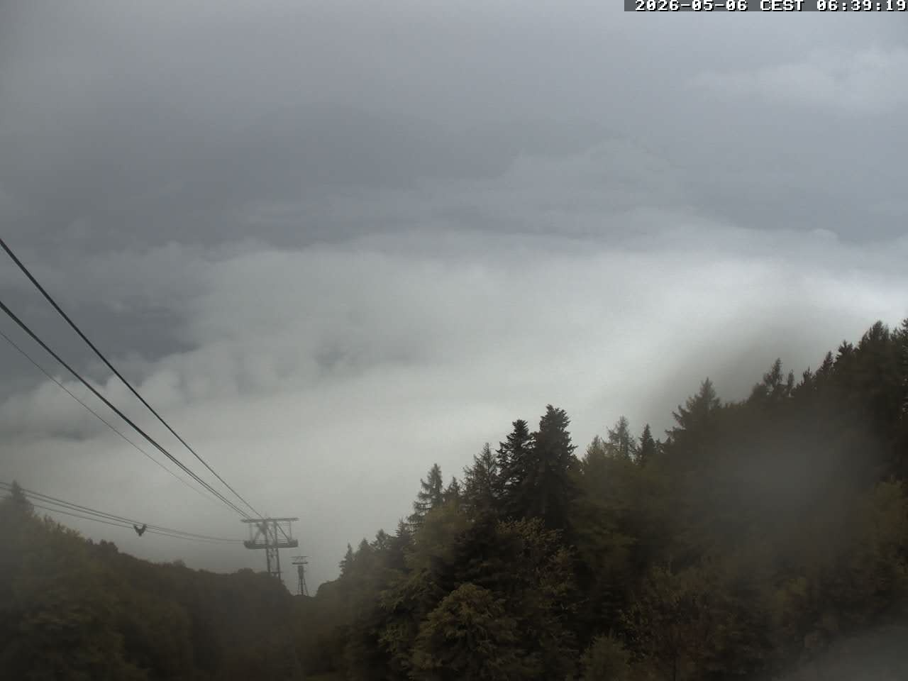Archiv Foto Webcam Cardada: Blick Seilbahn