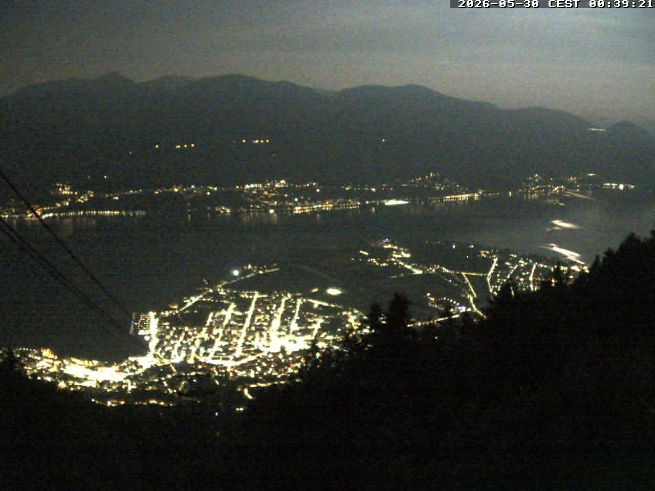 Archiv Foto Webcam Cardada: Blick Seilbahn