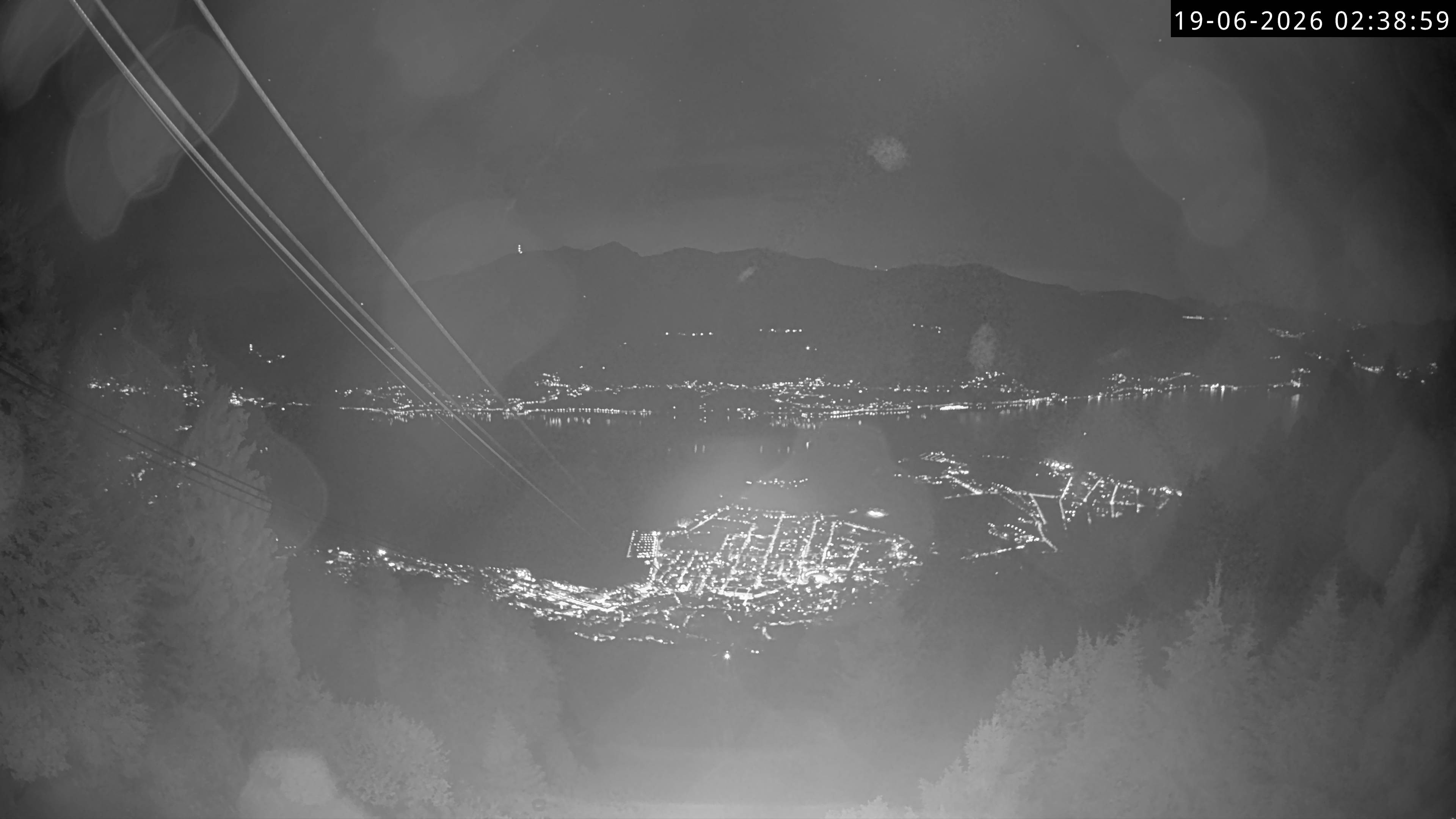 Archiv Foto Webcam Cardada: Blick Seilbahn