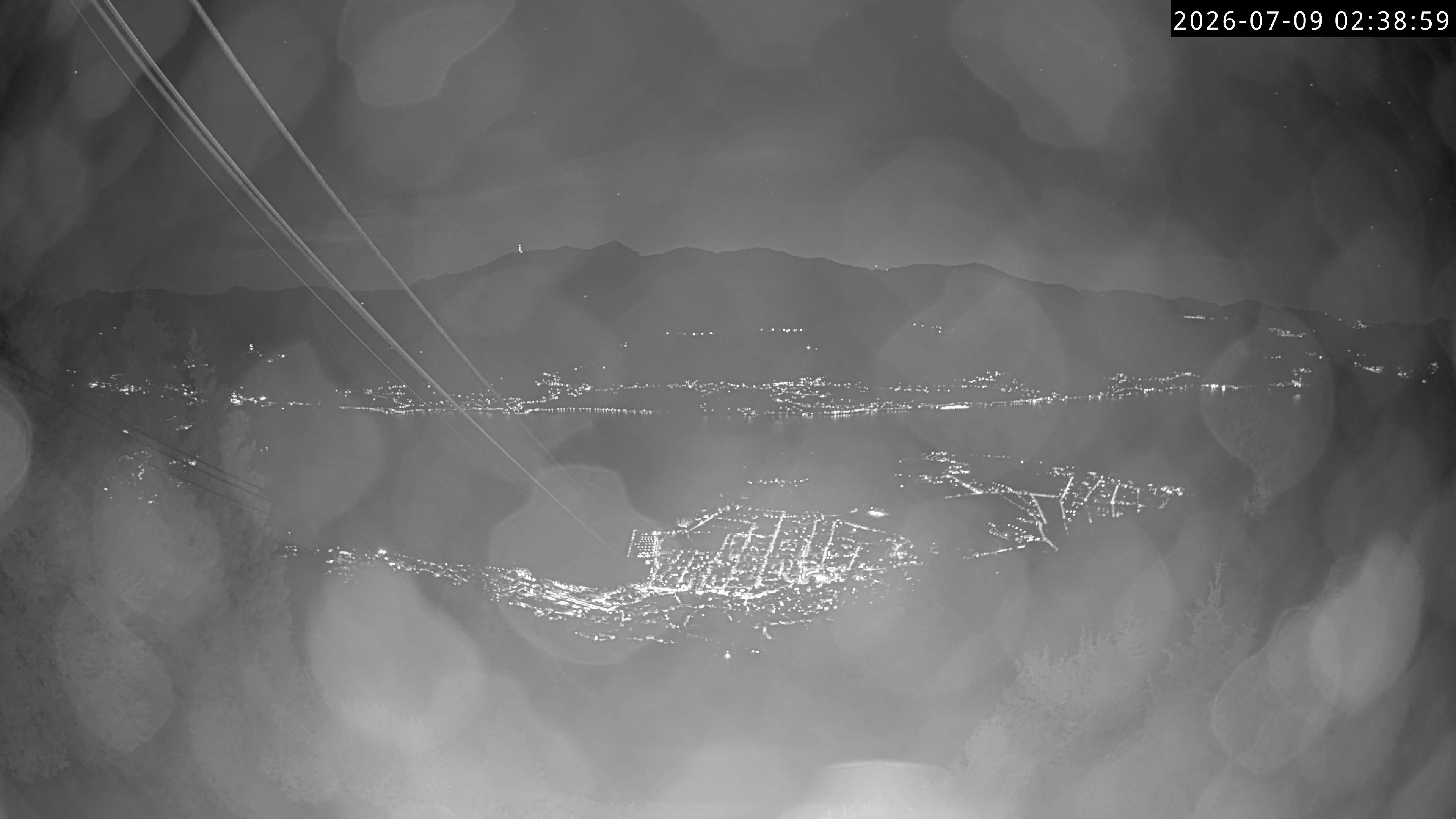 Archiv Foto Webcam Cardada: Blick Seilbahn