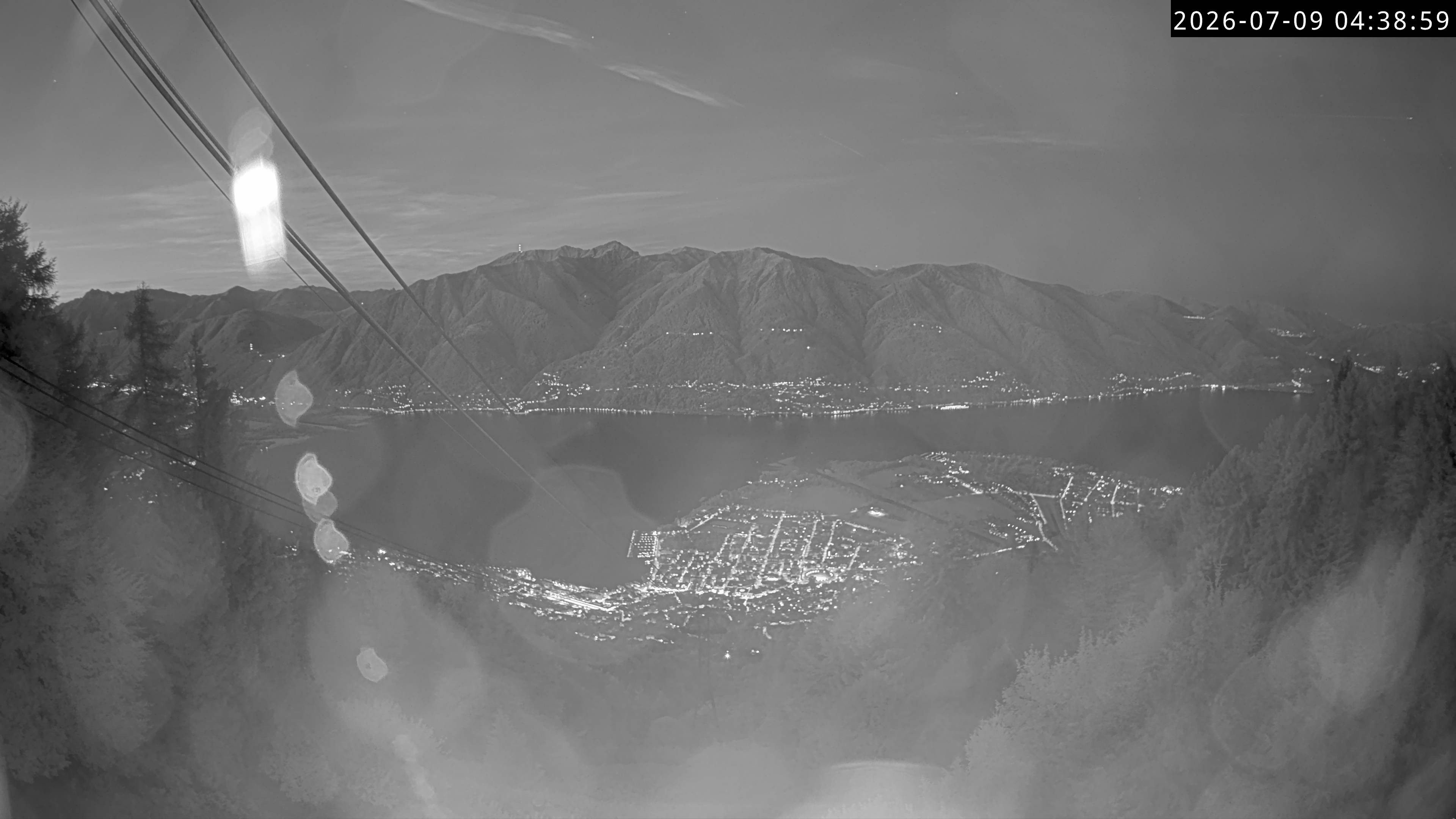 Archiv Foto Webcam Cardada: Blick Seilbahn