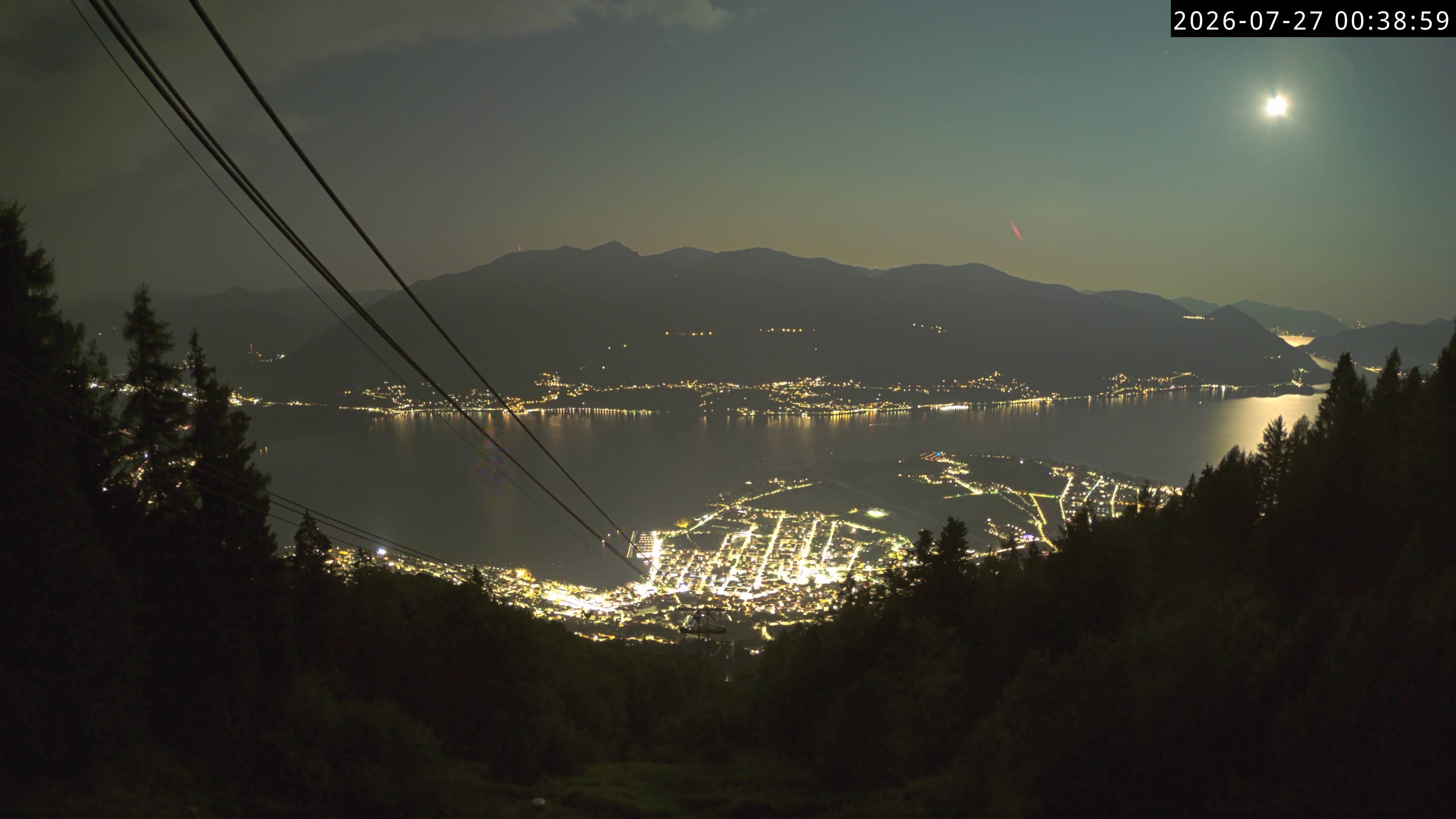 Archiv Foto Webcam Cardada: Blick Seilbahn