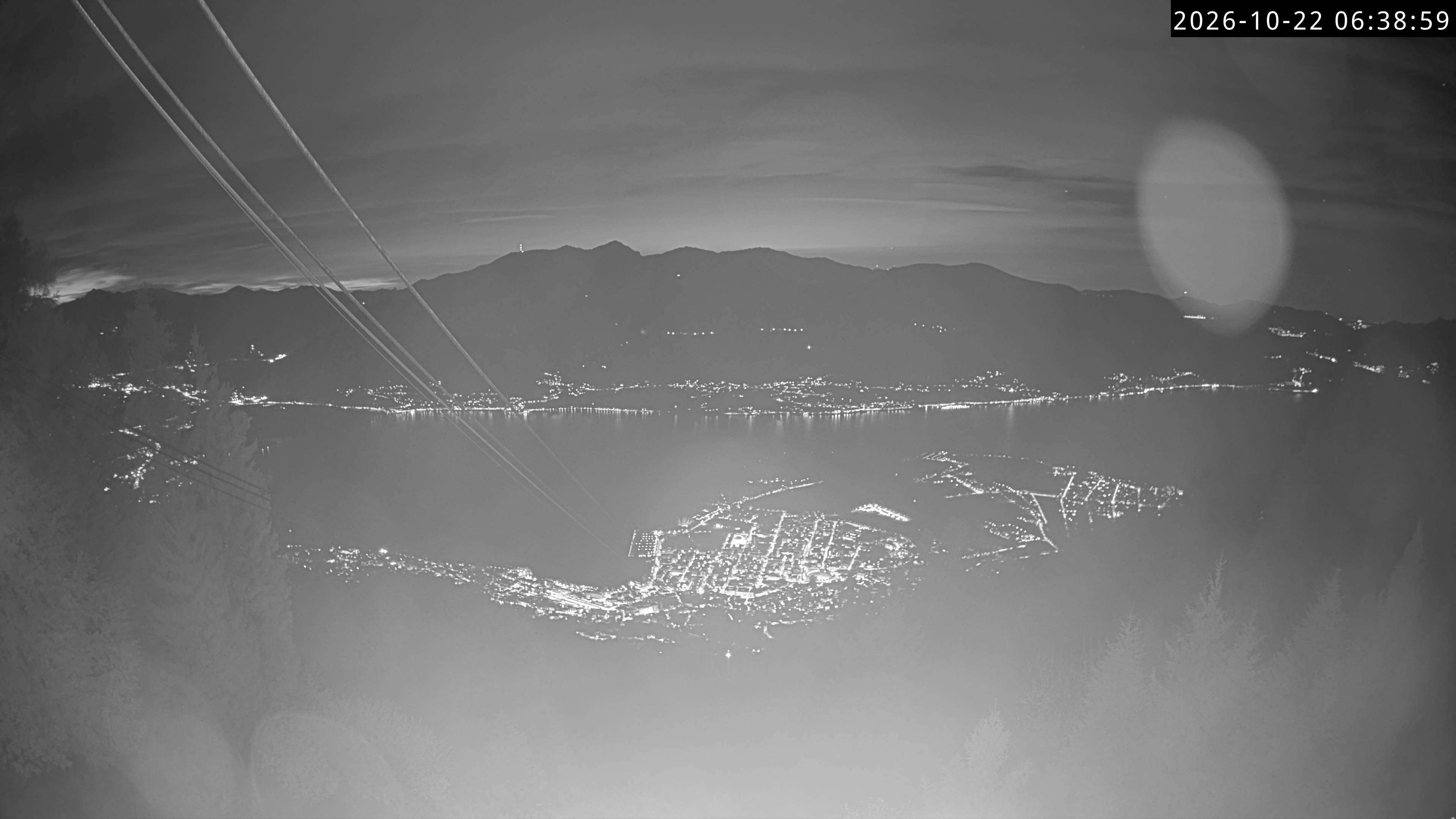 Archiv Foto Webcam Cardada: Blick Seilbahn