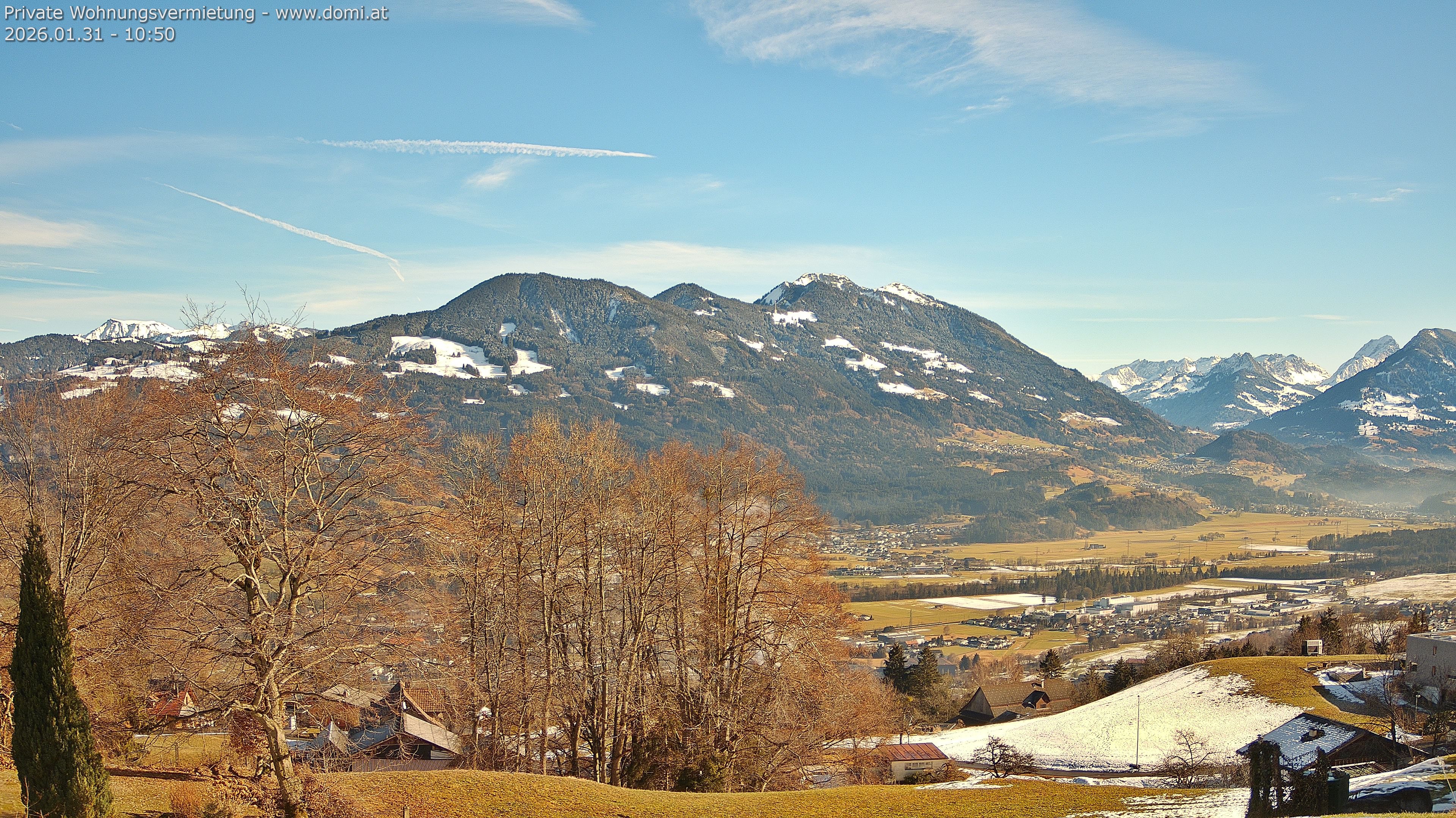 Archiv Foto Webcam Ausblick von Amerlügen bei Frastanz