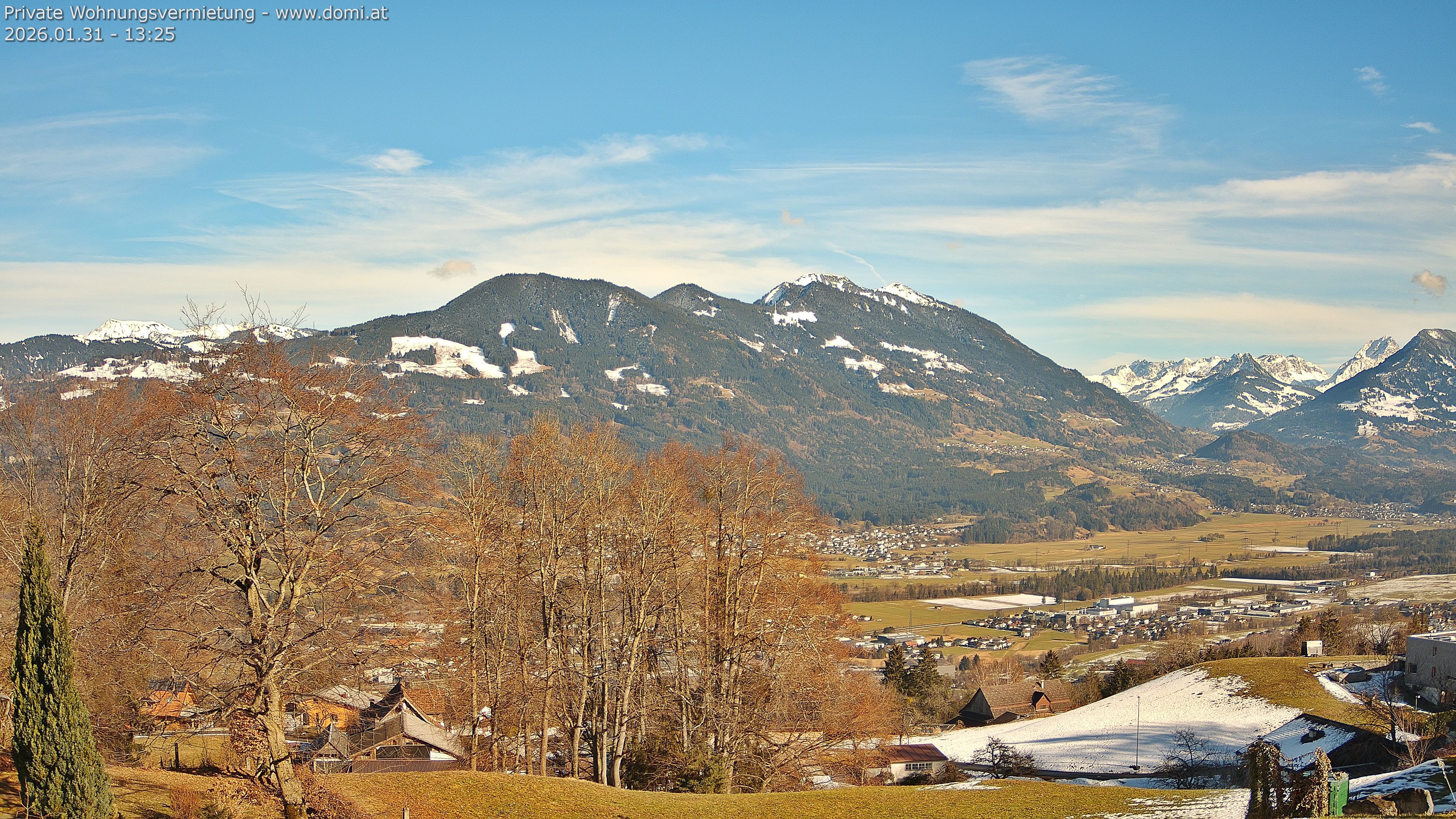 Archiv Foto Webcam Ausblick von Amerlügen bei Frastanz