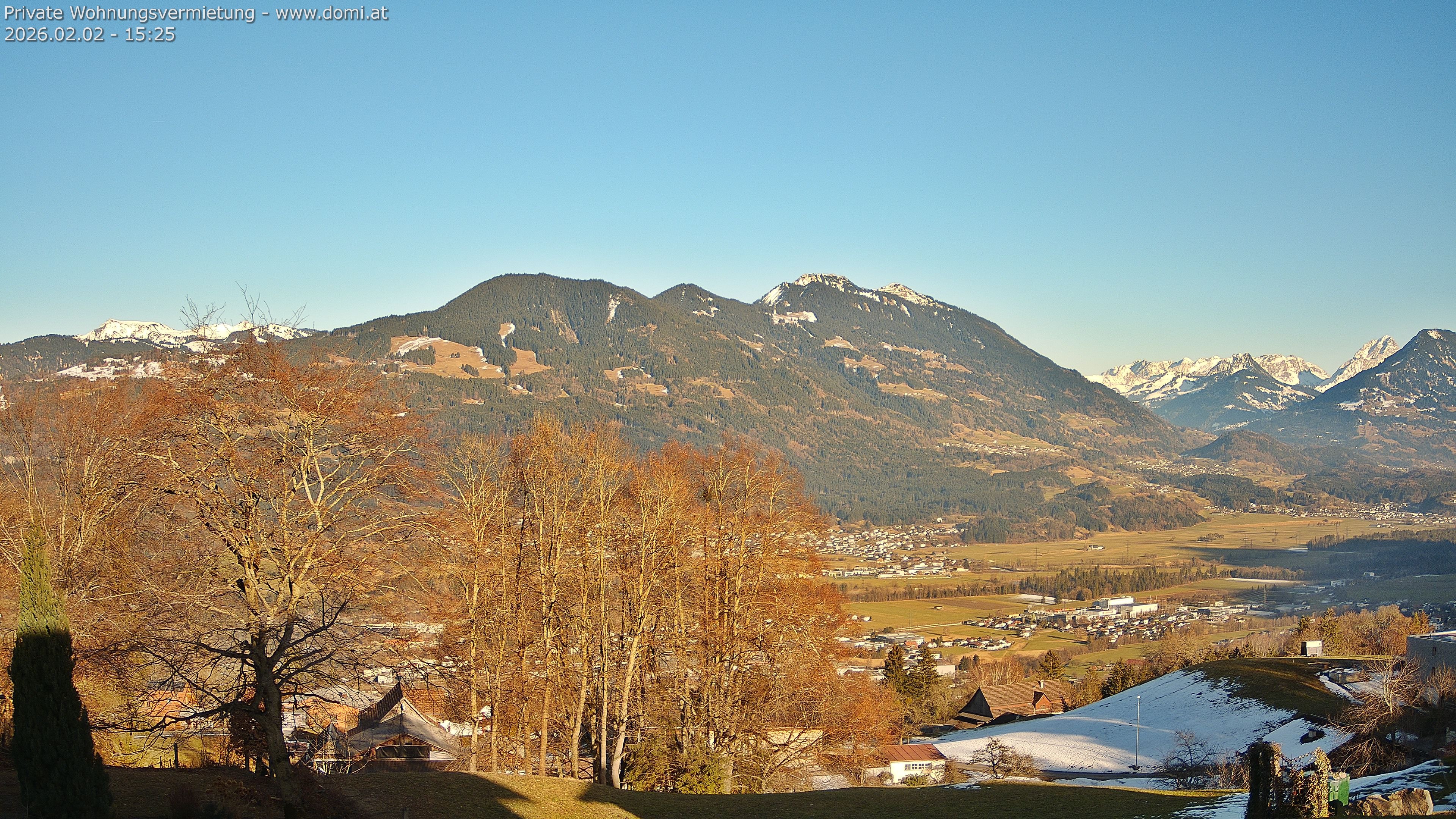 Archiv Foto Webcam Ausblick von Amerlügen bei Frastanz