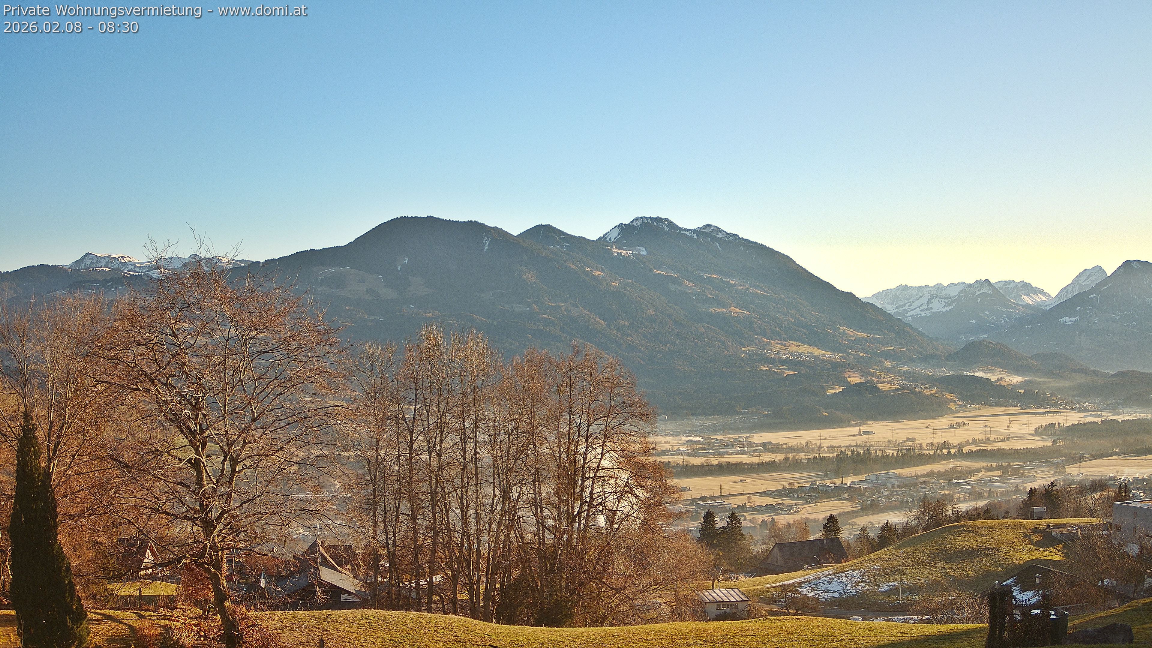 Archiv Foto Webcam Ausblick von Amerlügen bei Frastanz
